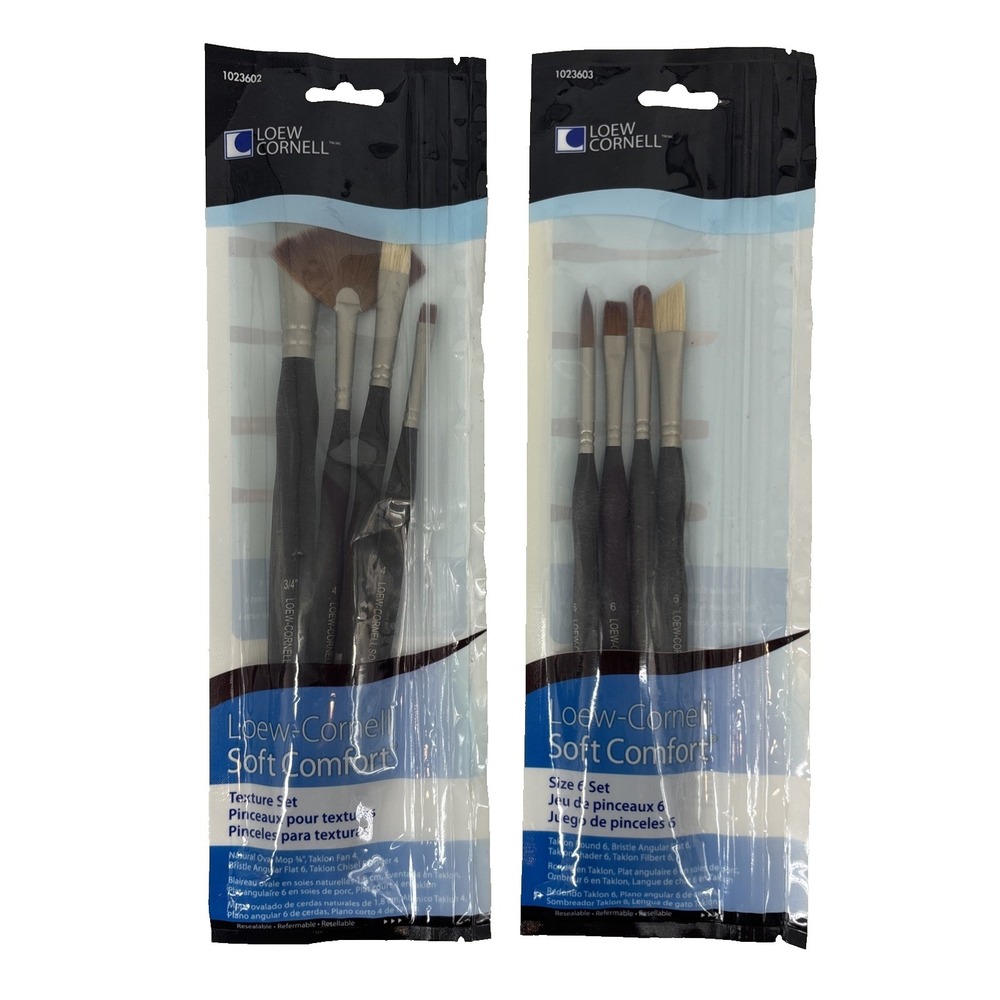 Loew Cornell Soft Comfort Texture and Size 6 Set Brand New 1023602 1023603‎